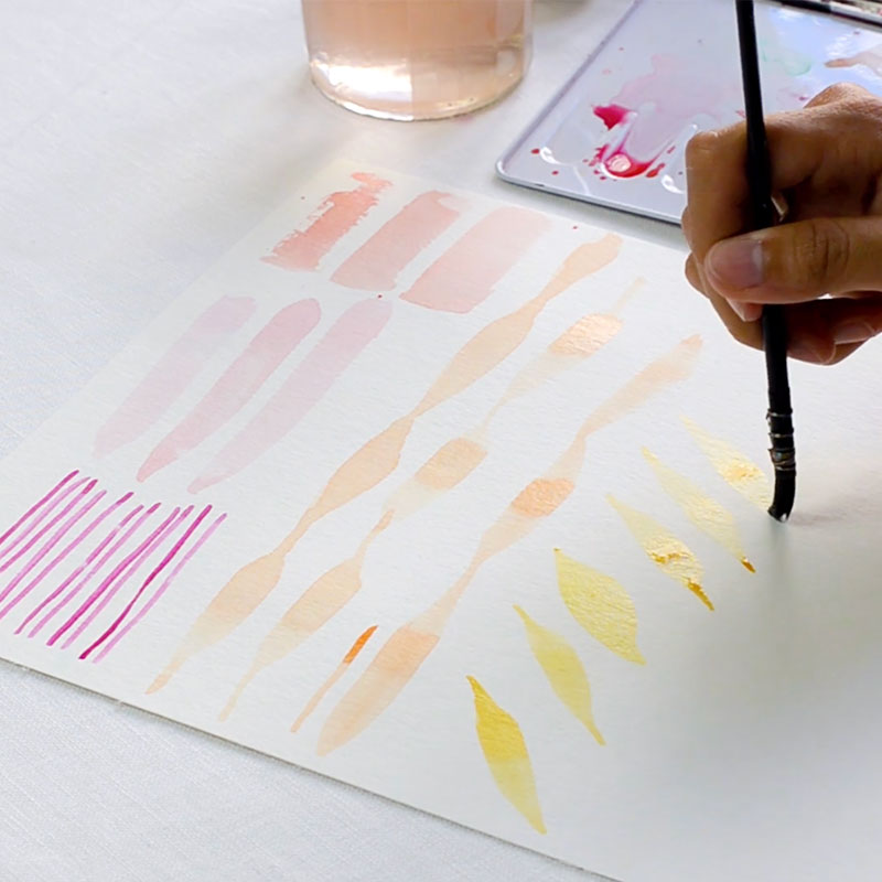 extrait cours gestes et marques à l'aquarelle
